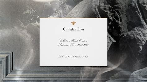 Votre carton d'invitation pour le défilé Dior haute 